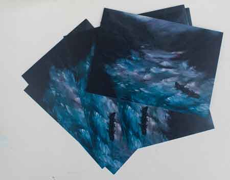 postcards of oil paintings